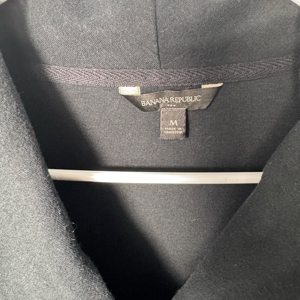 Banana Republic Black Wool Blend Coat - Picture 4 of 5